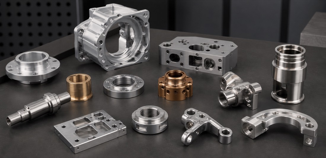 Custom CNC machined metal parts for multiple industries